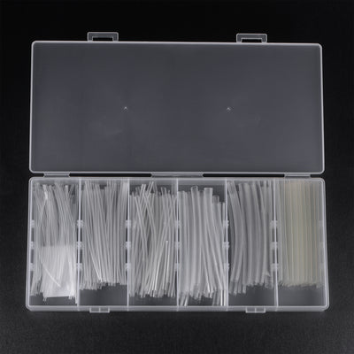 Harfington 150pcs 2:1 Heat Shrink Tubing Kit, Heat Shrink Tubes Wire Wrap Clear 1/16" 3/32" 1/8" 3/16" 1/4" 3/8"
