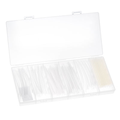 Harfington 150pcs 2:1 Heat Shrink Tubing Kit, Heat Shrink Tubes Wire Wrap Clear 1/16" 3/32" 1/8" 3/16" 1/4" 3/8"