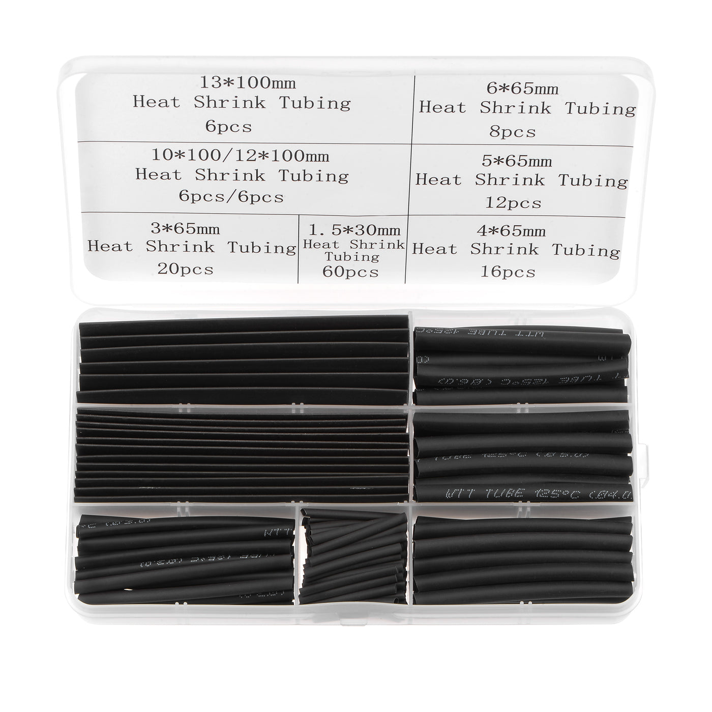 Harfington 140pcs 2:1 Heat Shrink Tubing Kit, Heat Shrink Tubes Wire Wrap 8 Sizes