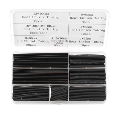 Harfington 140pcs 2:1 Heat Shrink Tubing Kit, Heat Shrink Tubes Wire Wrap 8 Sizes