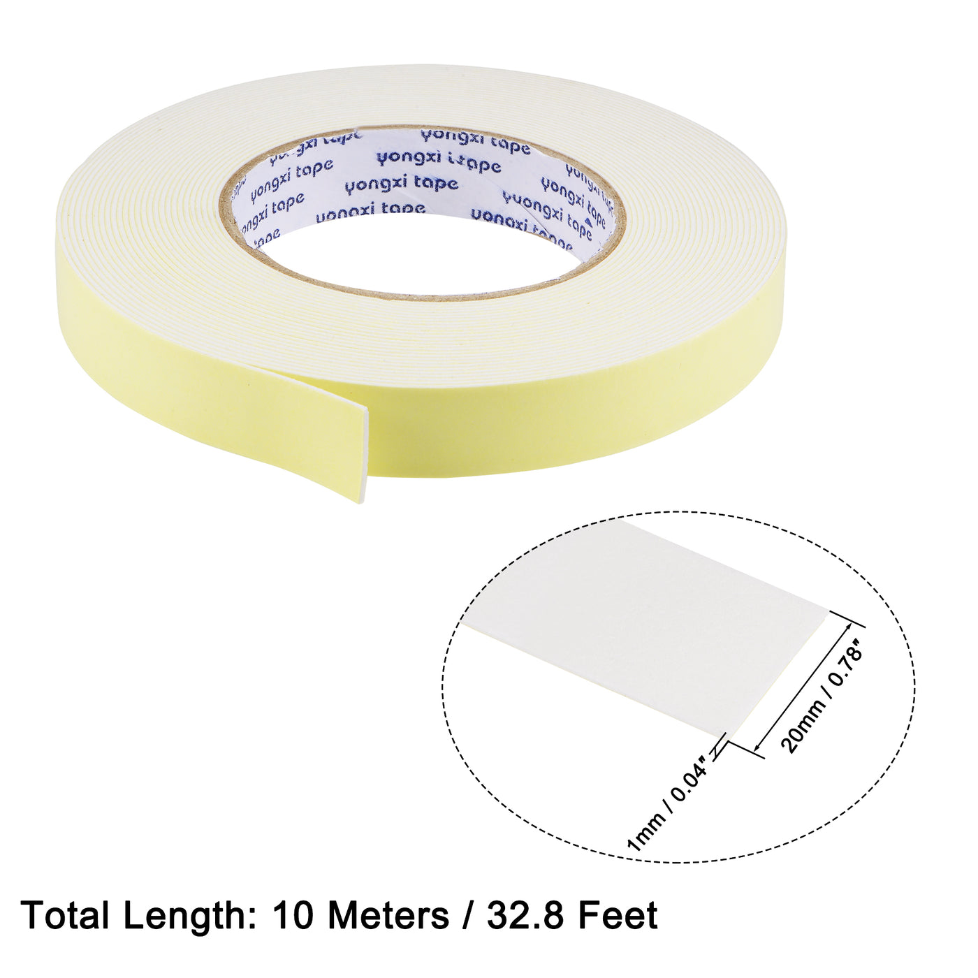 Harfington EVA Sealing Foam Tapes Self Adhesive Weather Strip for Window Door Insulation