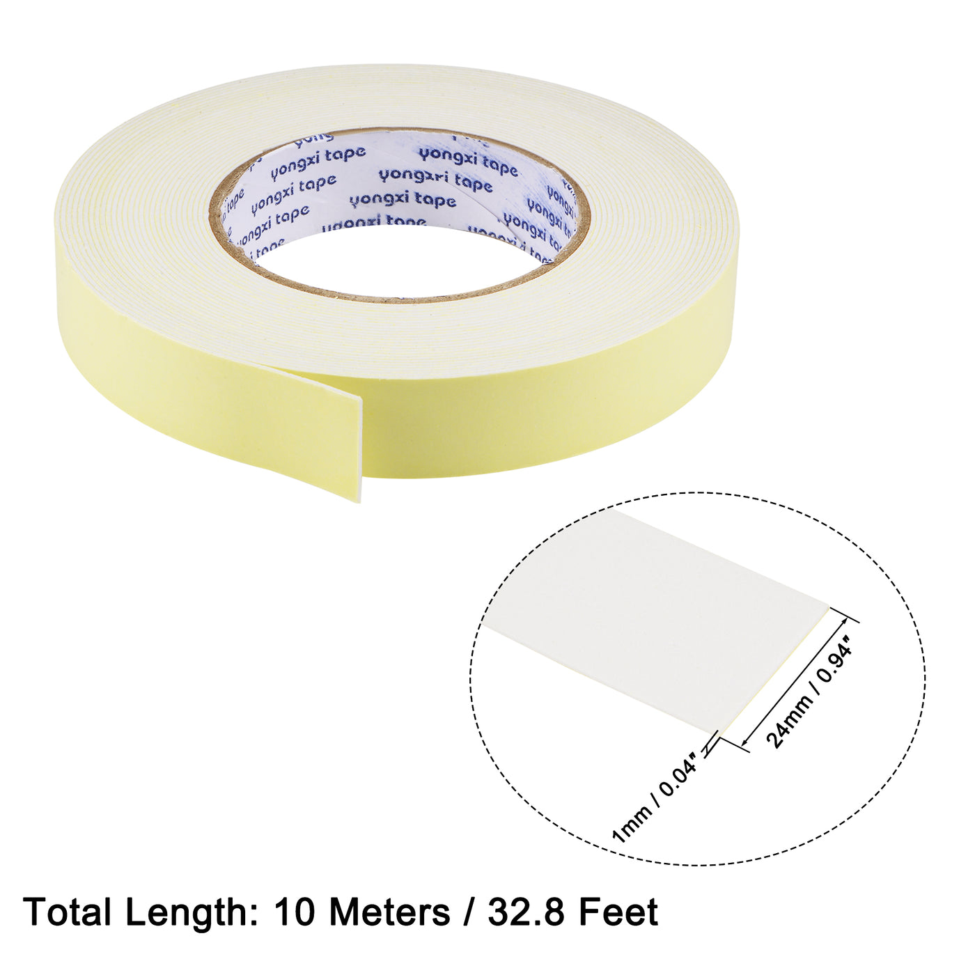 Harfington EVA Sealing Foam Tapes Self Adhesive Weather Strip for Window Door Insulation