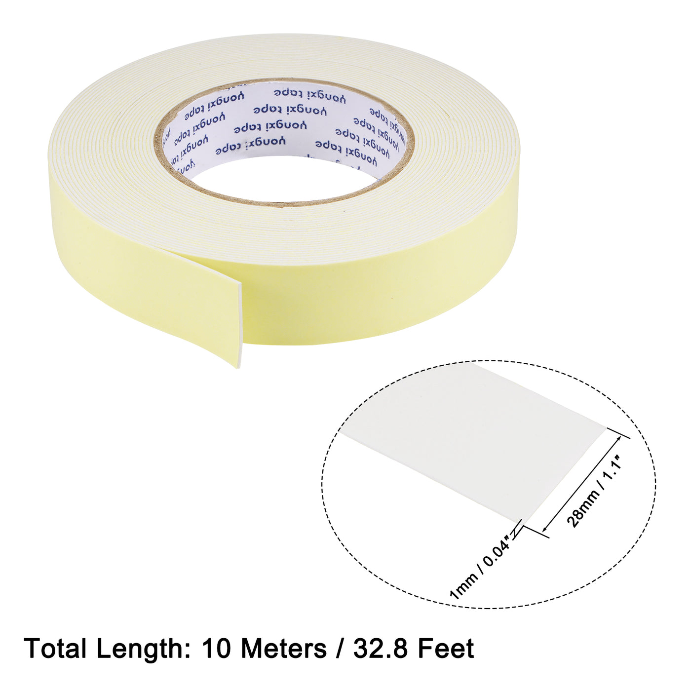 Harfington EVA Sealing Foam Tapes Self Adhesive Weather Strip for Window Door Insulation