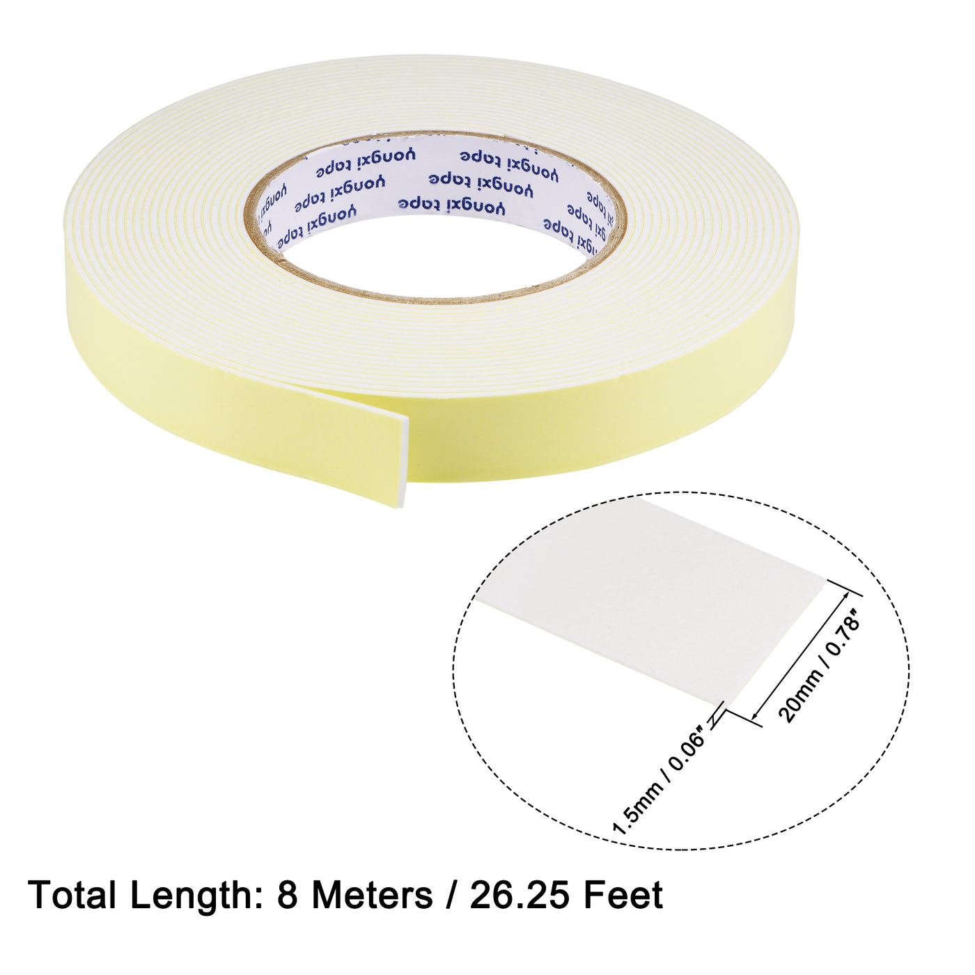 Harfington EVA Sealing Foam Tapes Self Adhesive Weather Strip for Window Door Insulation
