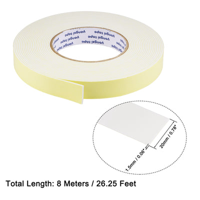 Harfington EVA Sealing Foam Tapes Self Adhesive Weather Strip for Window Door Insulation