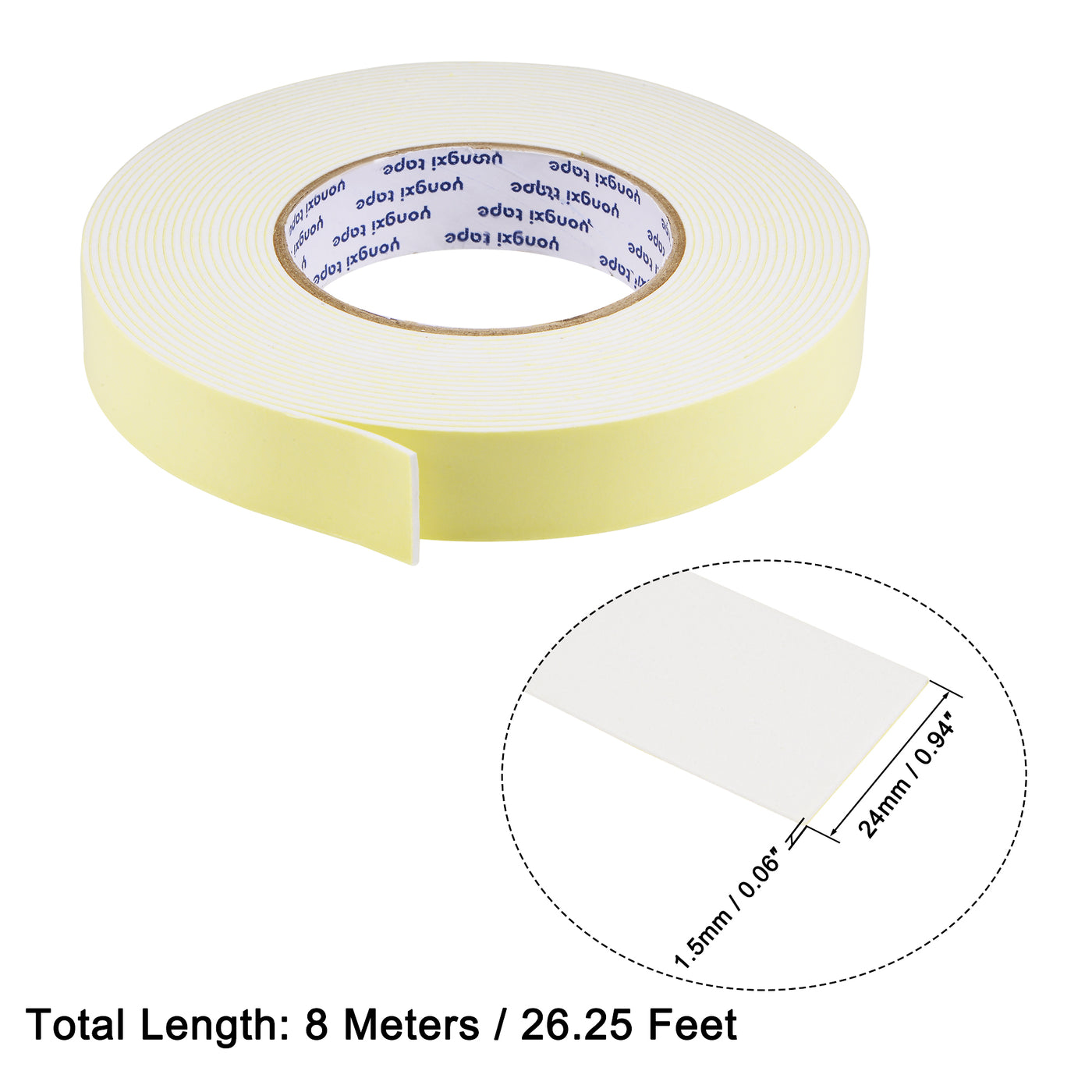 Harfington EVA Sealing Foam Tapes Self Adhesive Weather Strip for Window Door Insulation