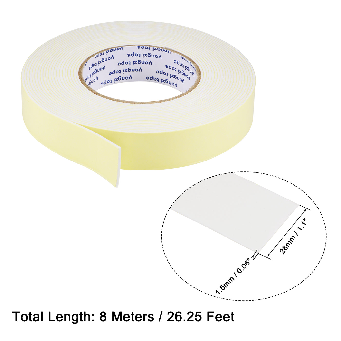 Harfington EVA Sealing Foam Tapes Self Adhesive Weather Strip for Window Door Insulation