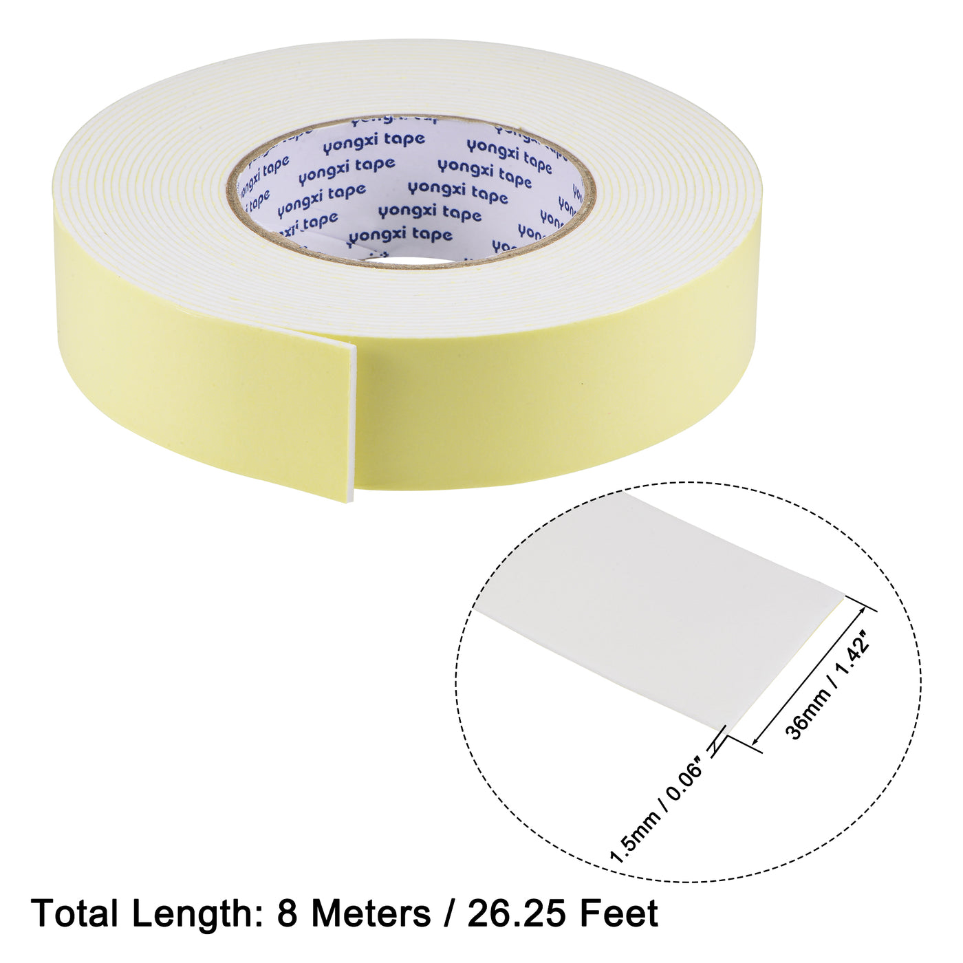 Harfington EVA Sealing Foam Tapes Self Adhesive Weather Strip for Window Door Insulation