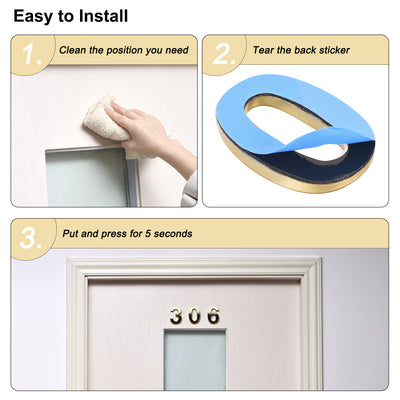 Harfington Self Adhesive House Numbers ABS Plastic Number for House Mailbox