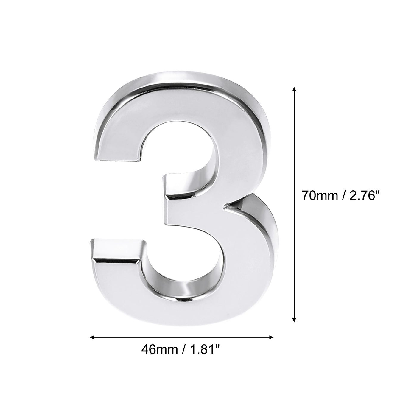 Harfington Self Adhesive House Numbers, ABS Plastic Number for House Mailbox
