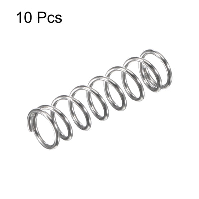 Harfington Uxcell 304 Stainless Steel Material Round Compression Spring Load Capacity Silver