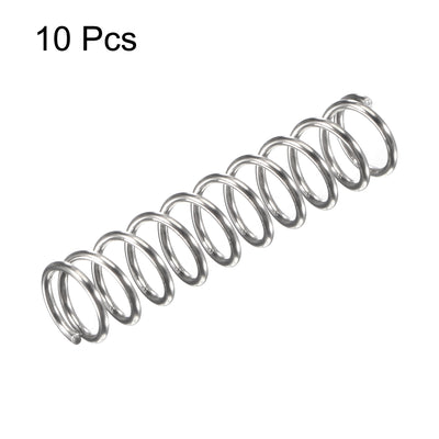 Harfington Uxcell 304 Stainless Steel Material Round Compression Spring Load Capacity Silver