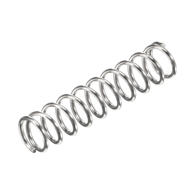 Harfington Uxcell 304 Stainless Steel Material Round Compression Spring Load Capacity Silver
