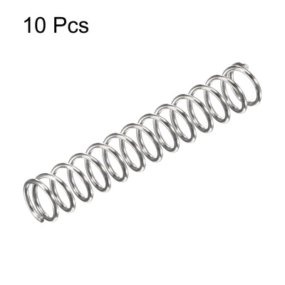 Harfington Uxcell 304 Stainless Steel Material Round Compression Spring Load Capacity Silver