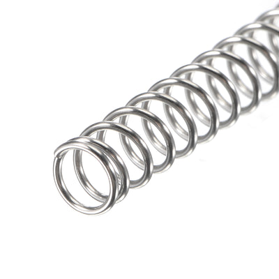 Harfington Uxcell 304 Stainless Steel Material Round Compression Spring Load Capacity Silver