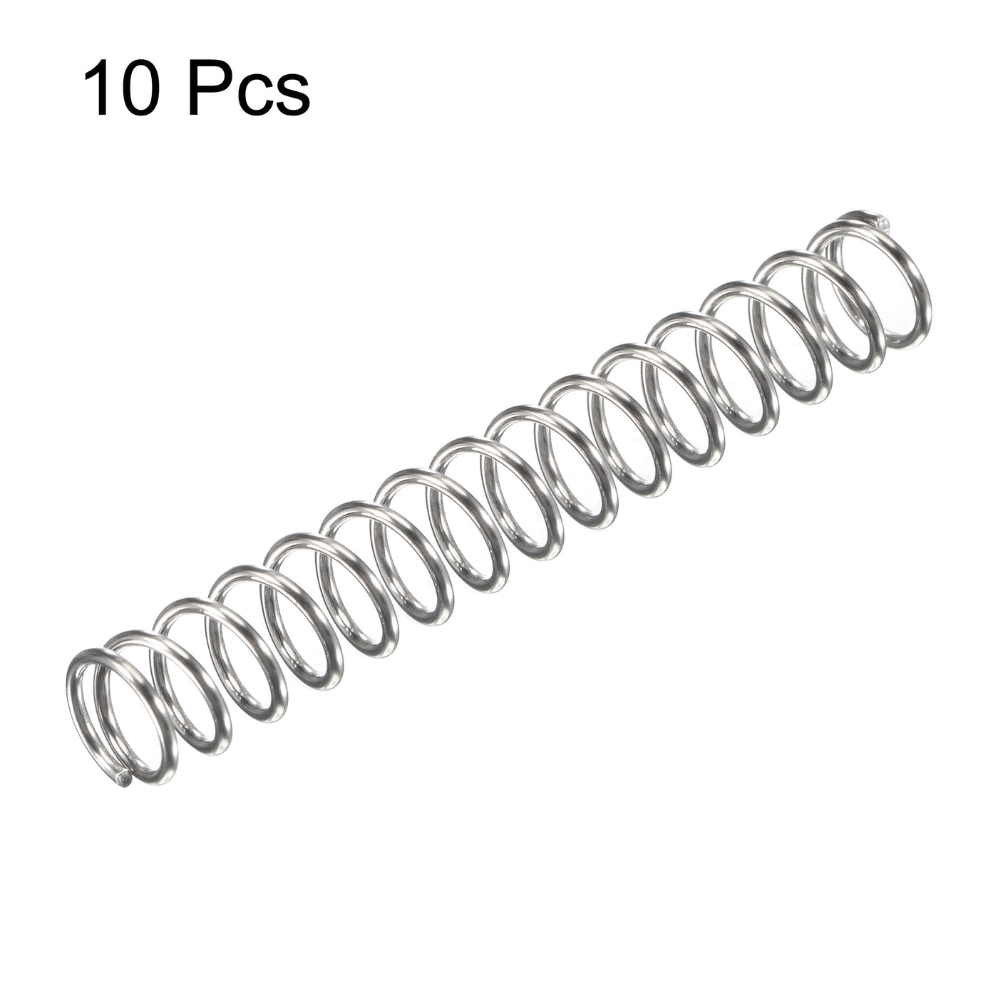 uxcell Uxcell 304 Stainless Steel Material Round Compression Spring Load Capacity Silver