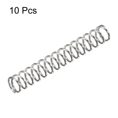 Harfington Uxcell 304 Stainless Steel Material Round Compression Spring Load Capacity Silver