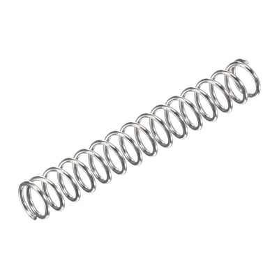 Harfington Uxcell 304 Stainless Steel Material Round Compression Spring Load Capacity Silver