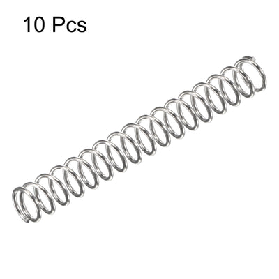 Harfington Uxcell 304 Stainless Steel Material Round Compression Spring Load Capacity Silver