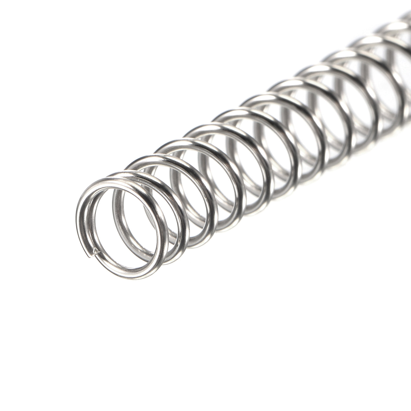 uxcell Uxcell 304 Stainless Steel Material Round Compression Spring Load Capacity Silver