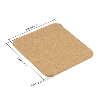 Harfington Cork Coasters Wooden Trivet Drinks Mats for Home Kitchen Restaurant Lab