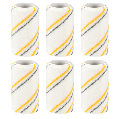 Harfington Paint Roller Cover 4 Inch x 1/4" Nap Mini Acrylic Fibers Brush for Household Wall Painting Treatment 6Pcs