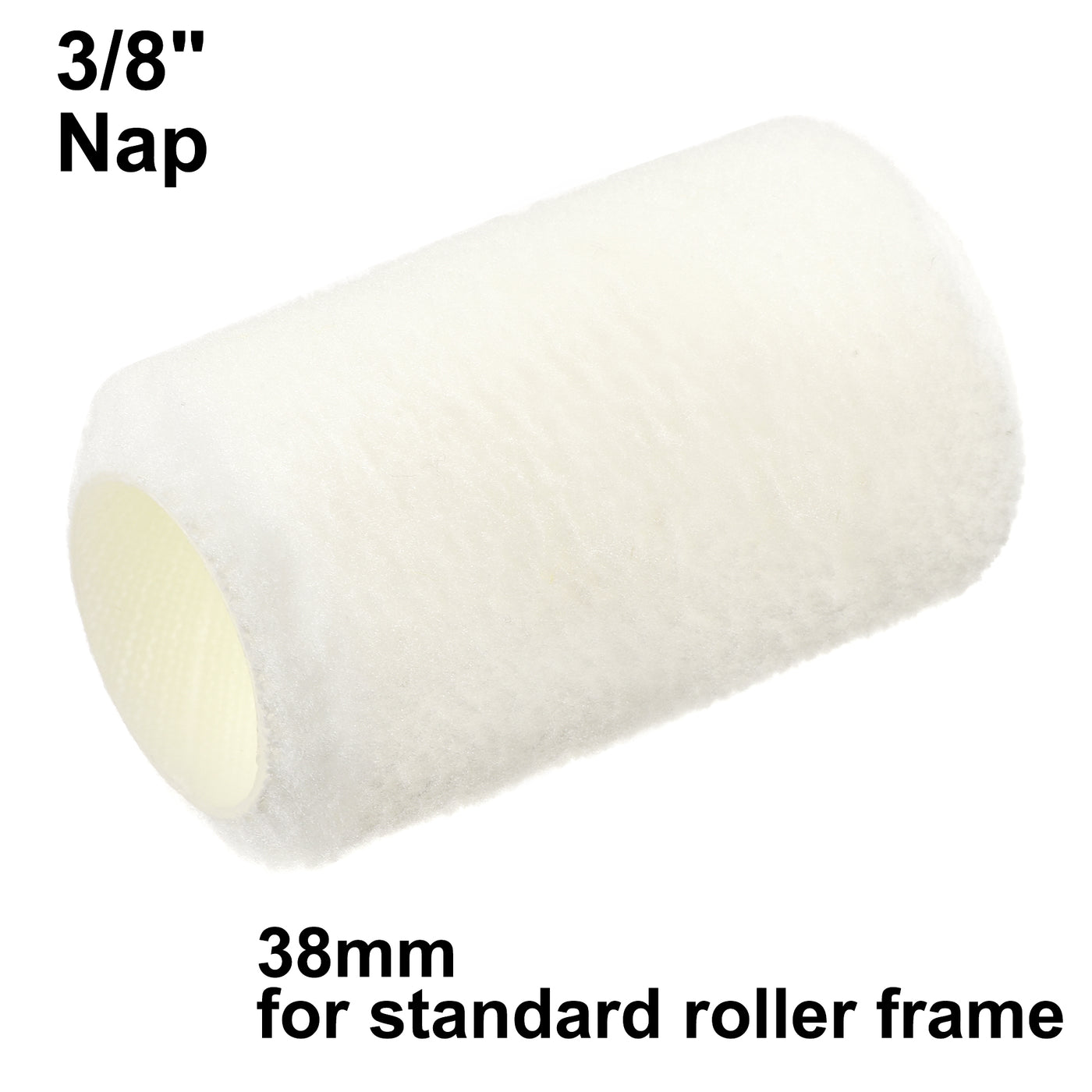 Harfington Paint Roller Cover 4 Inch x 3/8" Nap Mini High Elasticity Fiber Brush for Household Wall Painting Treatment 6Pcs