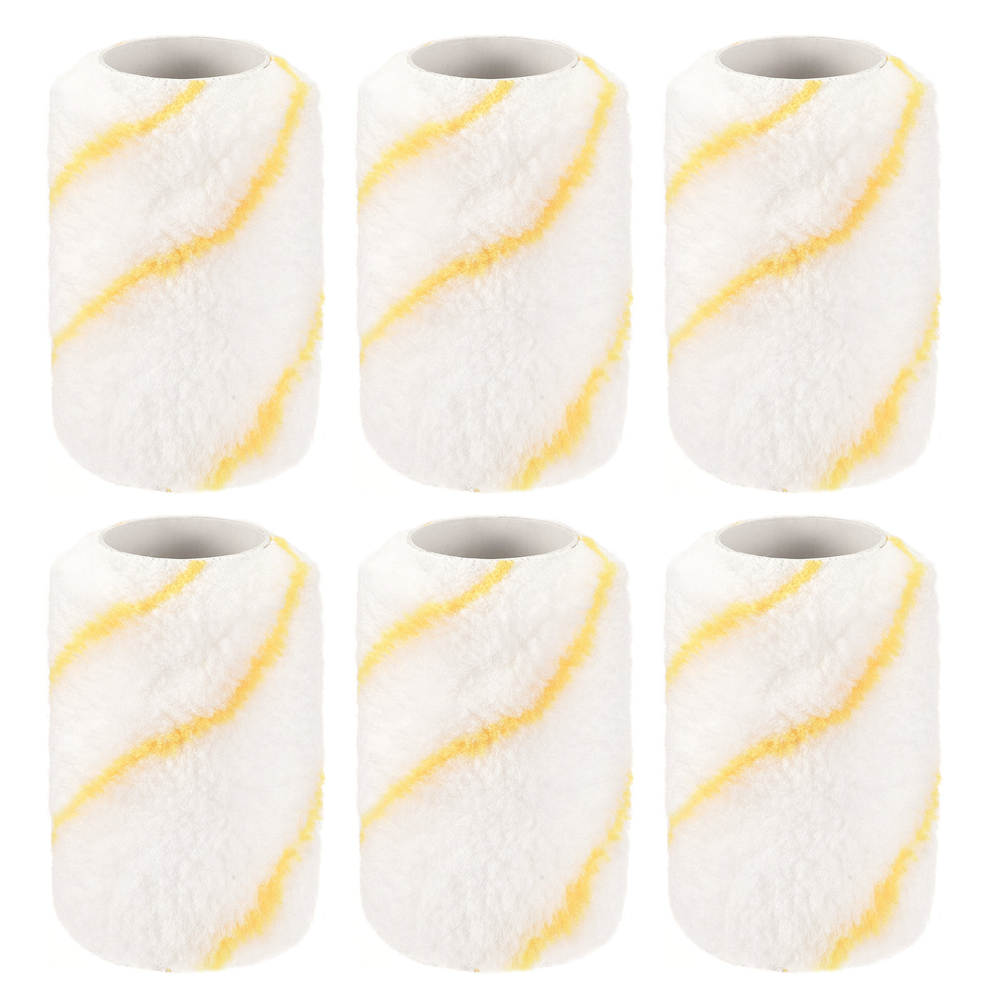 Harfington Paint Roller Cover 4 Inch x 1/2" Nap Mini Microfiber Brush for Household Wall Painting Treatment 6Pcs