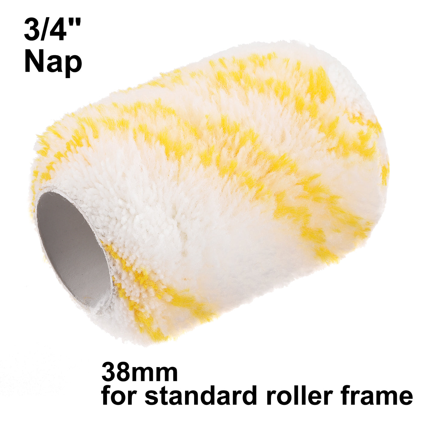 Harfington Paint Roller Cover 4 Inch x 3/4" Nap Mini Acrylic Fibers Brush for Household Wall Painting Treatment 6Pcs