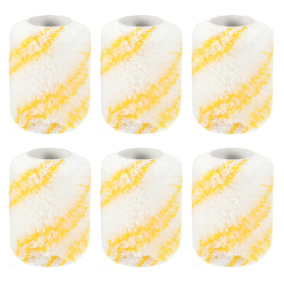 Harfington Paint Roller Cover 4 Inch x 3/4" Nap Mini Acrylic Fibers Brush for Household Wall Painting Treatment 6Pcs