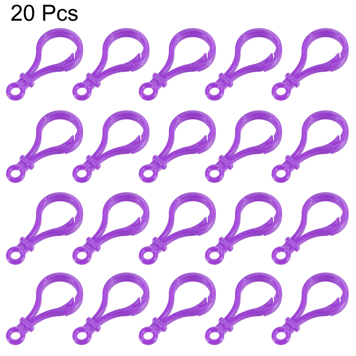 Harfington Plastic Key Chain Lanyard Snap Hook for DIY Crafts