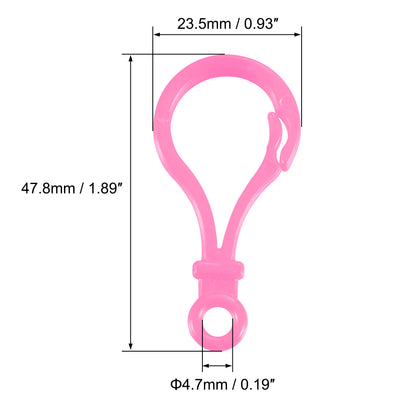 Harfington Plastic Key Chain Lanyard Snap Hook for DIY Crafts
