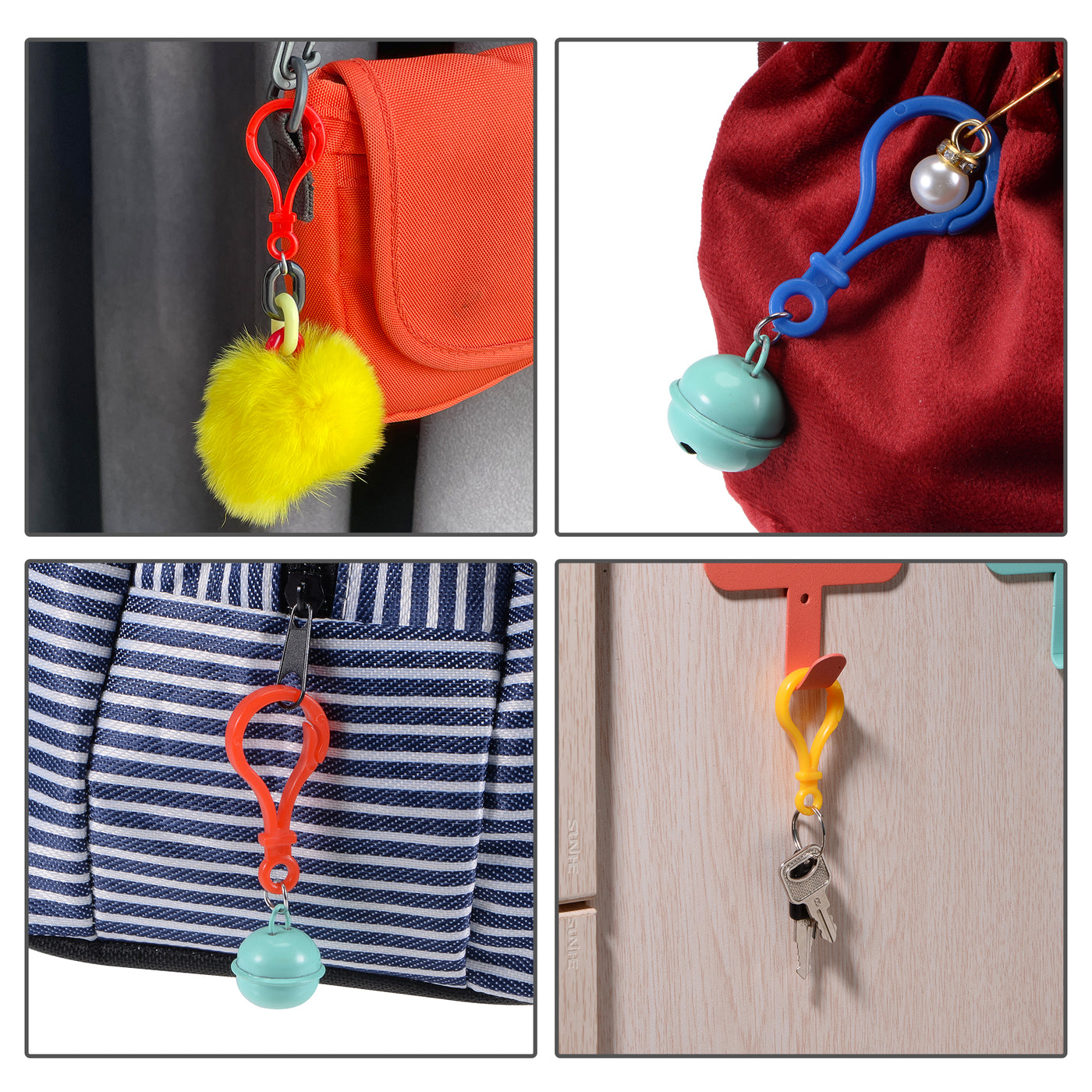 Harfington Plastic Key Chain Lanyard Snap Hook for DIY Crafts
