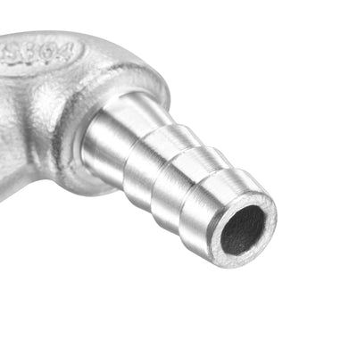 Harfington 304 Stainless Steel Hose Barb Fittings Elbow Barbed G Male Pipe Connector Adapter for Water Fuel Air