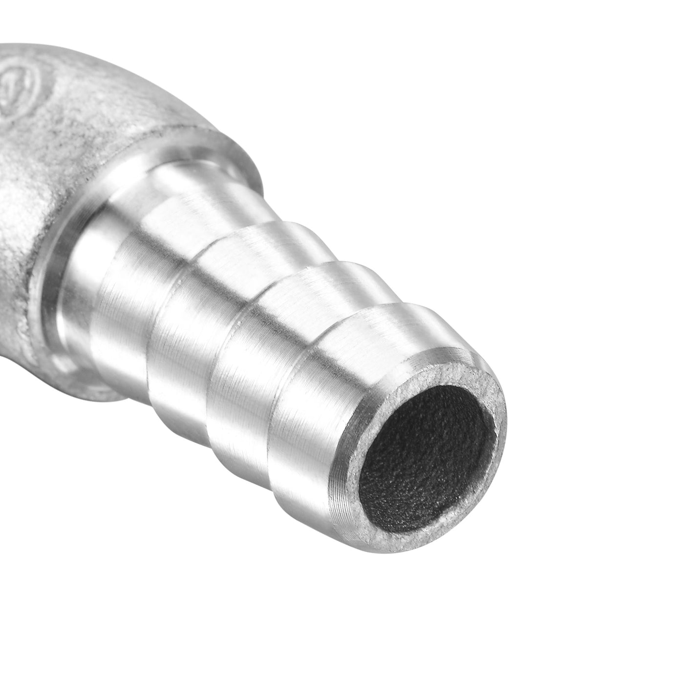 Harfington 304 Stainless Steel Hose Barb Fittings Elbow Barbed G Male Pipe Connector Adapter for Water Fuel Air
