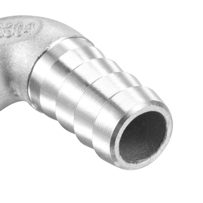 Harfington 304 Stainless Steel Hose Barb Fittings Elbow Barbed G Male Pipe Connector Adapter for Water Fuel Air