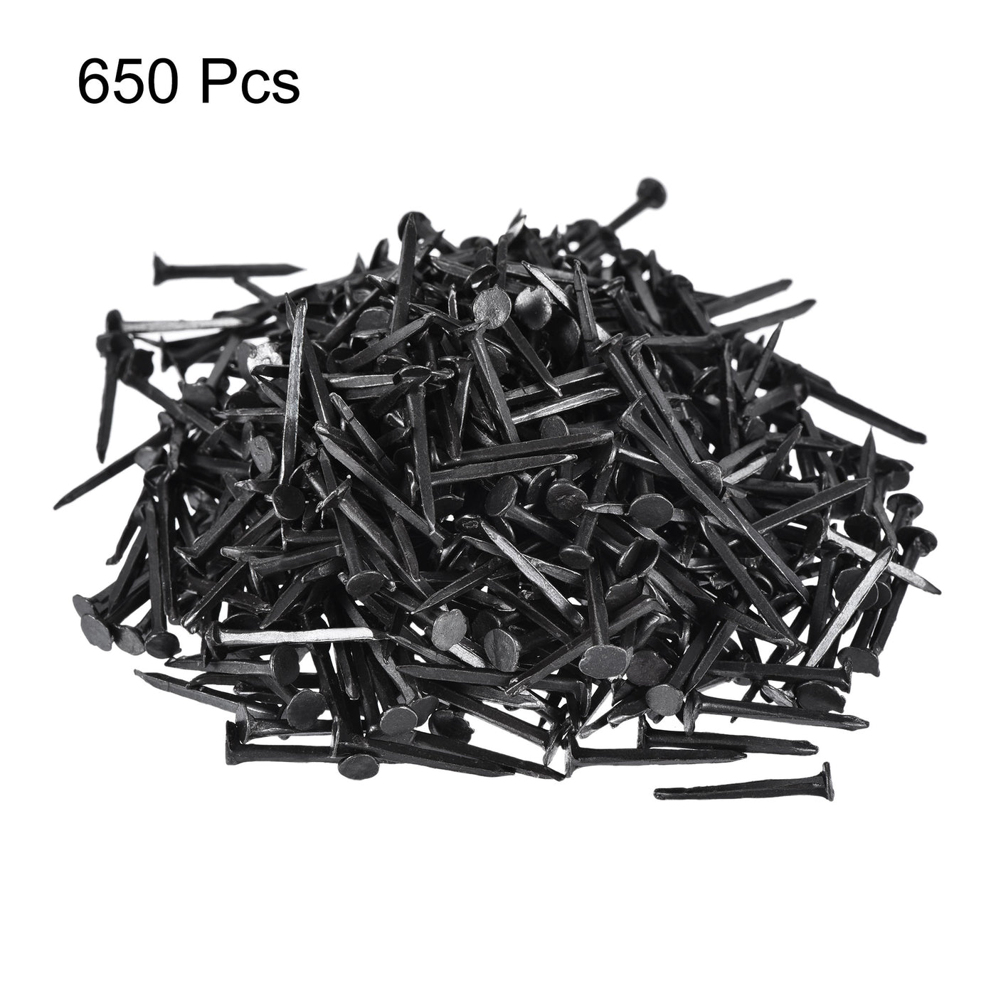 Harfington Metal Nails Tacks 3/4"(19mm) for Shoes Boots Leather Heels Soles Replacement Black 650pcs
