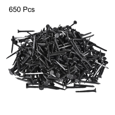 Harfington Metal Nails Tacks 3/4"(19mm) for Shoes Boots Leather Heels Soles Replacement Black 650pcs