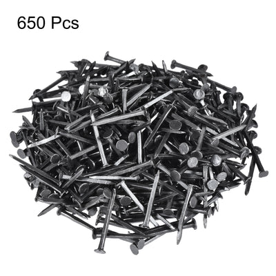 Harfington Metal Nails Tacks 7/8"(22mm) for Shoes Boots Leather Heels Soles Replacement Black 650pcs