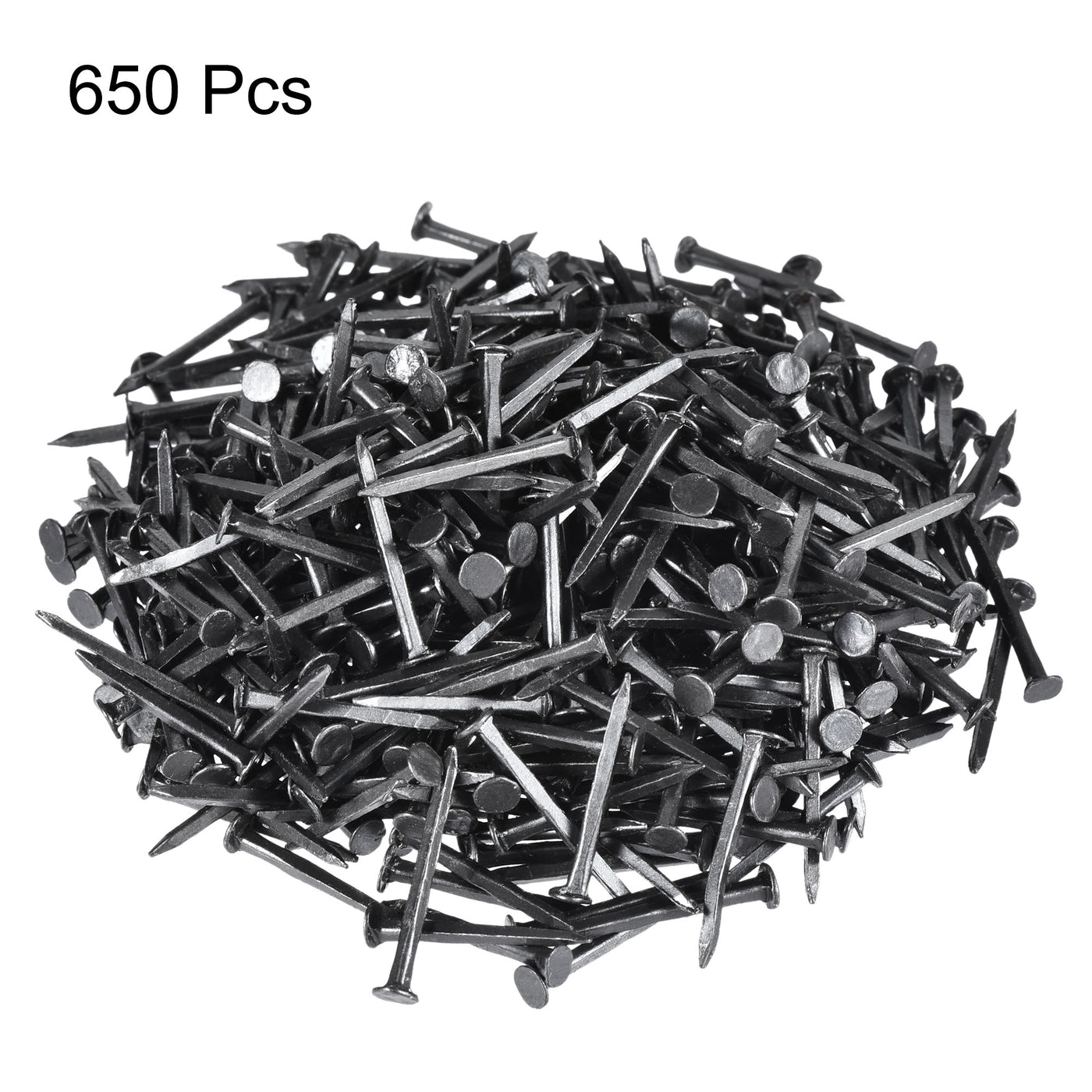 Harfington Metal Nails Tacks 7/8"(22mm) for Shoes Boots Leather Heels Soles Replacement Black 650pcs