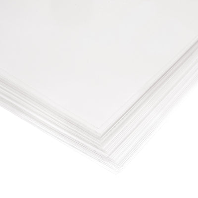 Harfington 0.1mm Thick A4 Size Clear PVC Sheet 297mm x 210mm Transparent Rigid Plastic Sheet,Office,DIY Cutting,50pcs