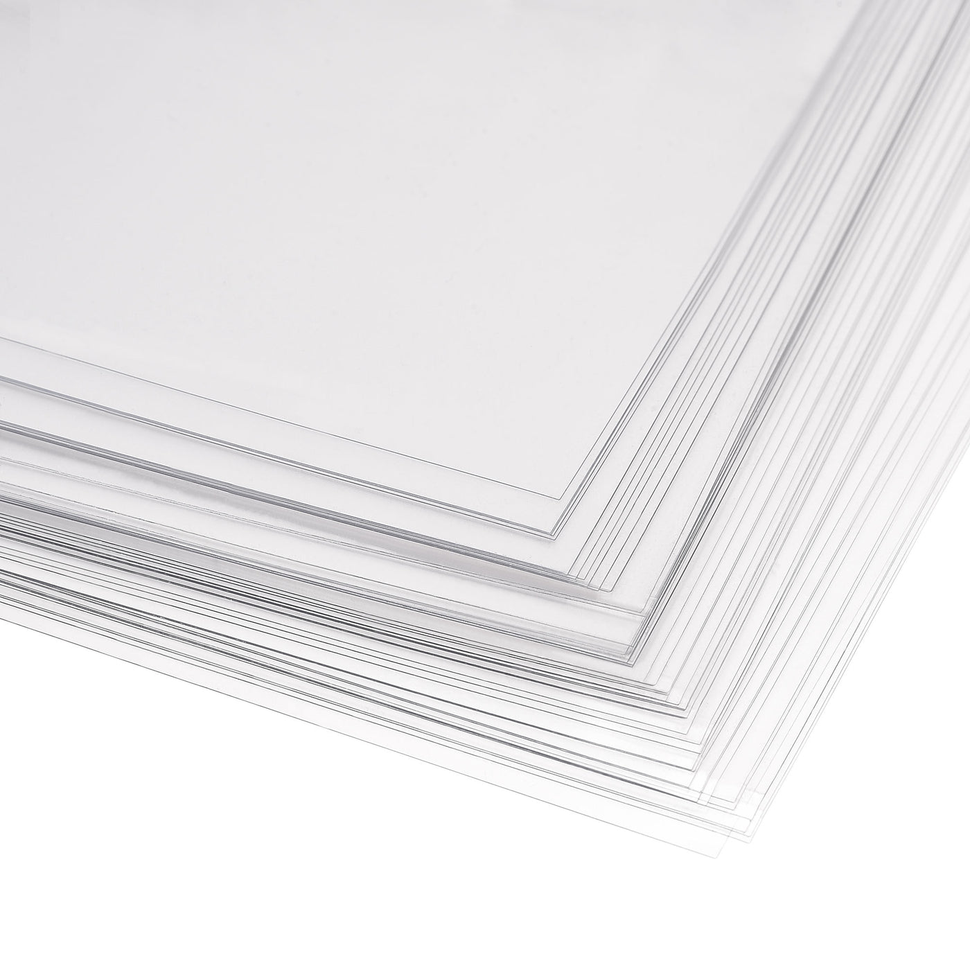 Harfington 0.15mm Thick A4 Size Clear PVC Sheet 297mm x 210mm Flexible Cover Protector,Office,DIY Cutting,50pcs