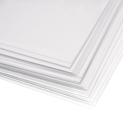 Harfington 0.15mm Thick A4 Size Clear PVC Sheet 297mm x 210mm Flexible Cover Protector,Office,DIY Cutting,50pcs