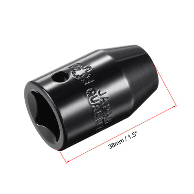 Harfington Square Drive 6-Point Impact Socket, CR-V Steel, Shallow SAE Sizes