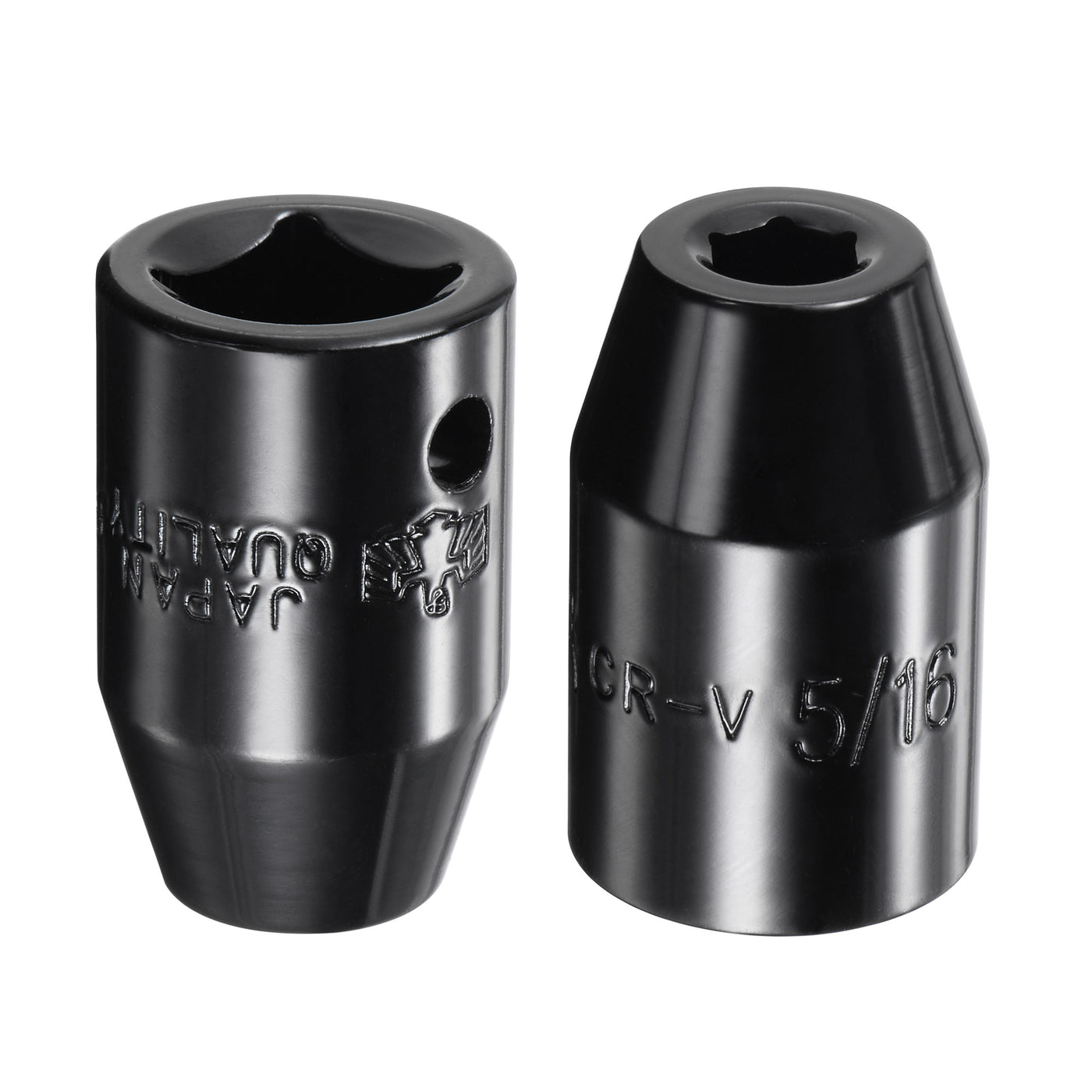 Harfington Square Drive 6-Point Impact Socket, CR-V Steel, Shallow SAE Sizes