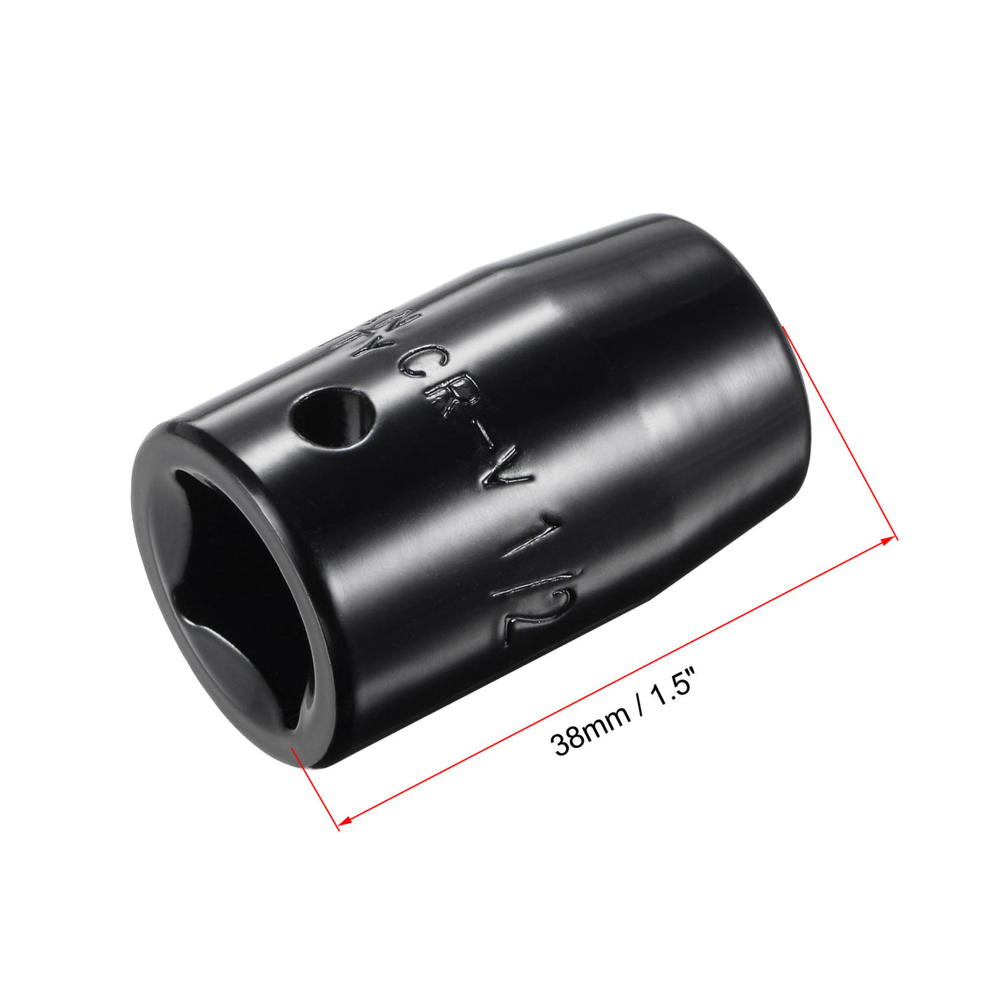 Harfington Square Drive 6-Point Impact Socket, CR-V Steel, Shallow SAE Sizes
