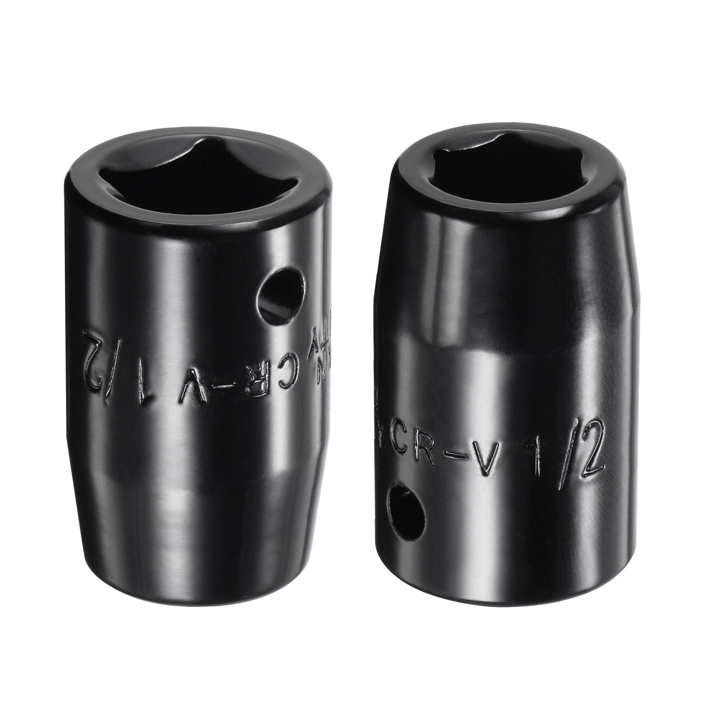 Harfington Square Drive 6-Point Impact Socket, CR-V Steel, Shallow SAE Sizes