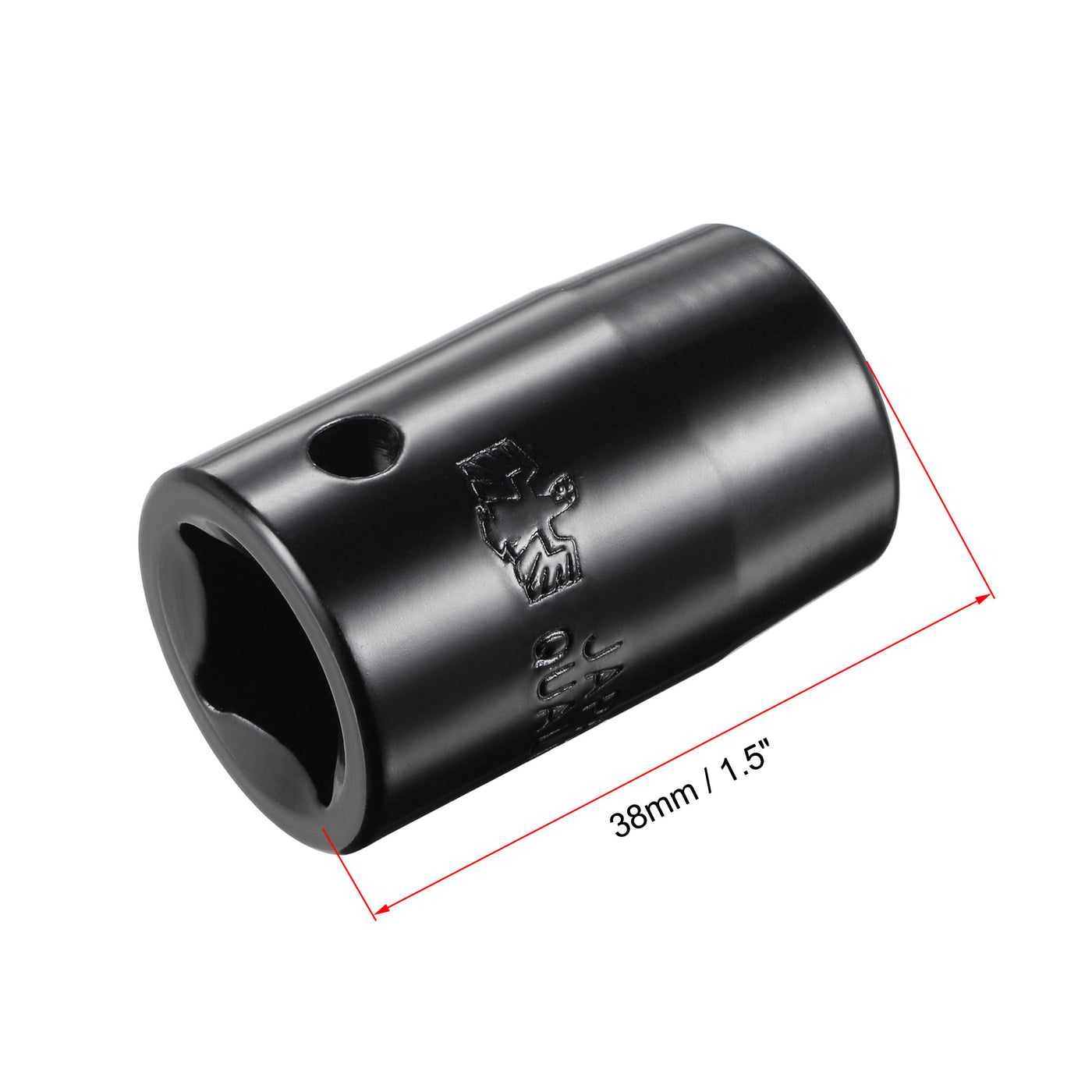 Harfington Square Drive 6-Point Impact Socket, CR-V Steel, Shallow SAE Sizes