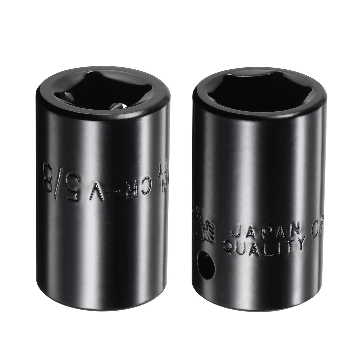 Harfington Square Drive 6-Point Impact Socket, CR-V Steel, Shallow SAE Sizes