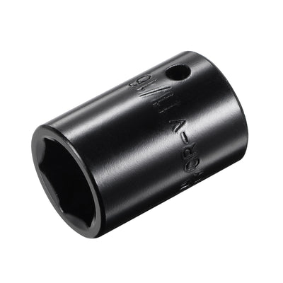 Harfington Square Drive 6-Point Impact Socket, CR-V Steel, Shallow SAE Sizes